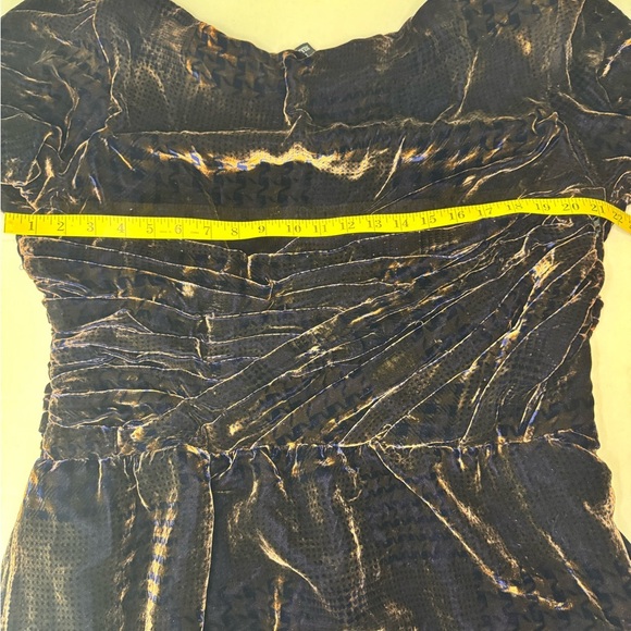 Danny Nguyen Couture Vintage Elegant Brown Velvet Dress. #229 - Picture 12 of 13